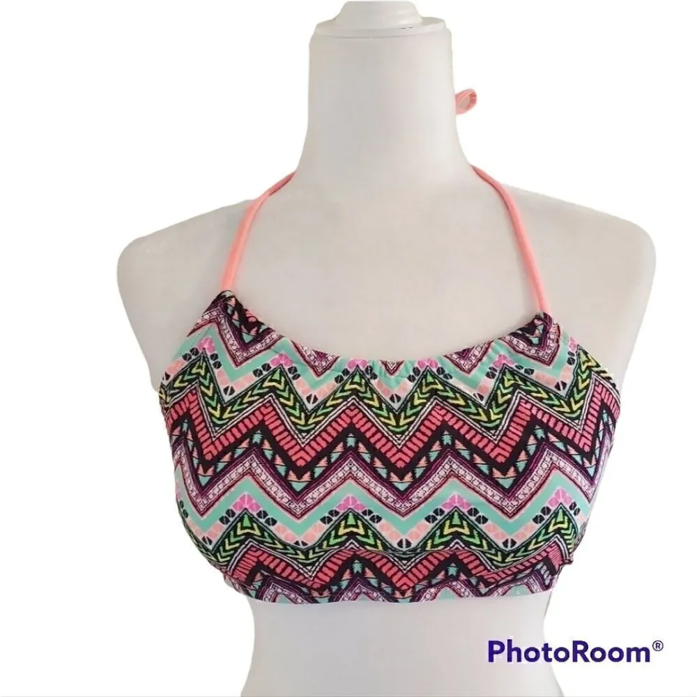 NWT Zumiez Trillium NWT neon print bikini top